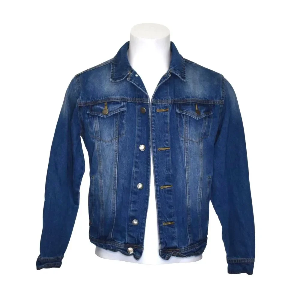 Red Label by Patrulla Jeans Just Hit It Graphic Denim Jacket Stoner Mens Medium
